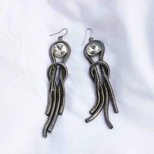 Gunmetal Chain Earrings